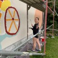 KTW unterstützt Projektwoche an Berlstedter Gymnasium 2026 - Fassade künstlerisch