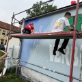 KTW unterstützt Projektwoche an Berlstedter Gymnasium 2026 - Fassade künstlerisch
