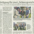 Plakette übergeben und Zierapfel gepflanzt 2023