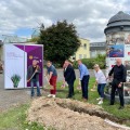 Spatenstich zum Glasfaser-/Breitbandausbau mit der Thüringer Netkom in der KTW am 22.07.2021